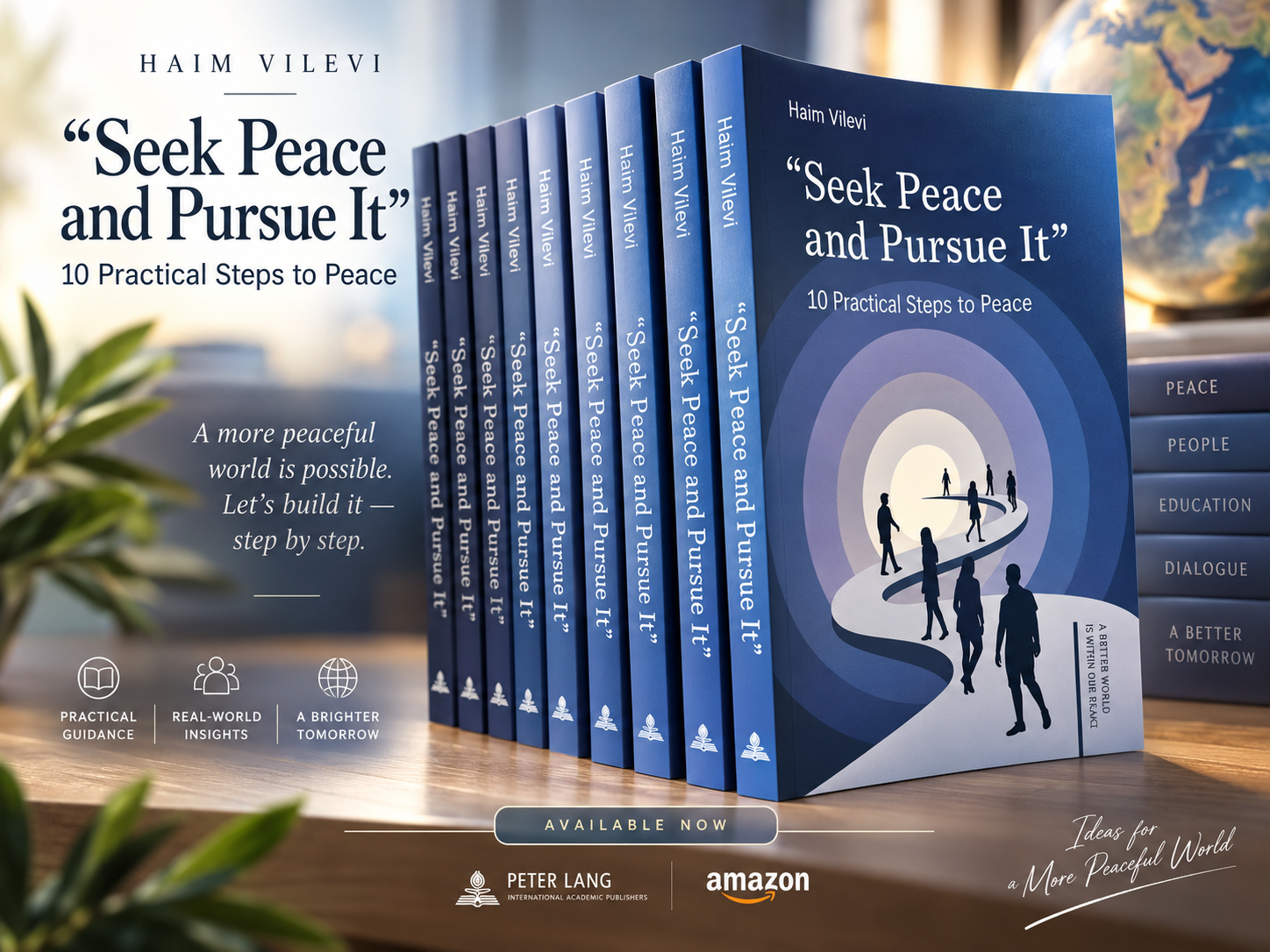 Seek Peace and Pursue It — Haim Vilevi, book artwork